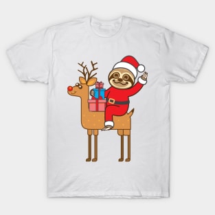 Sloth Santa T-Shirt